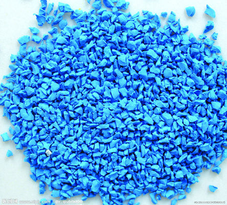 Buen precio EPDM de tamaño múltiple, goma en pedazos, goma granular azul, personalizada para el patio de recreo escolar en línea