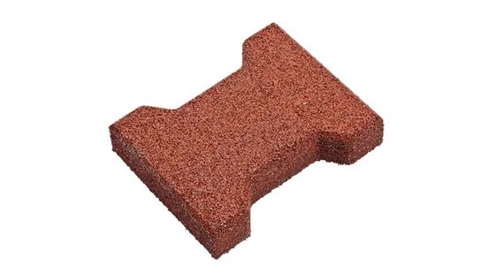Buen precio Pavimentadores de huesos para perros no tóxicos 200*160 mm Pavimentadores de caucho interconectados para exteriores Rojo en línea